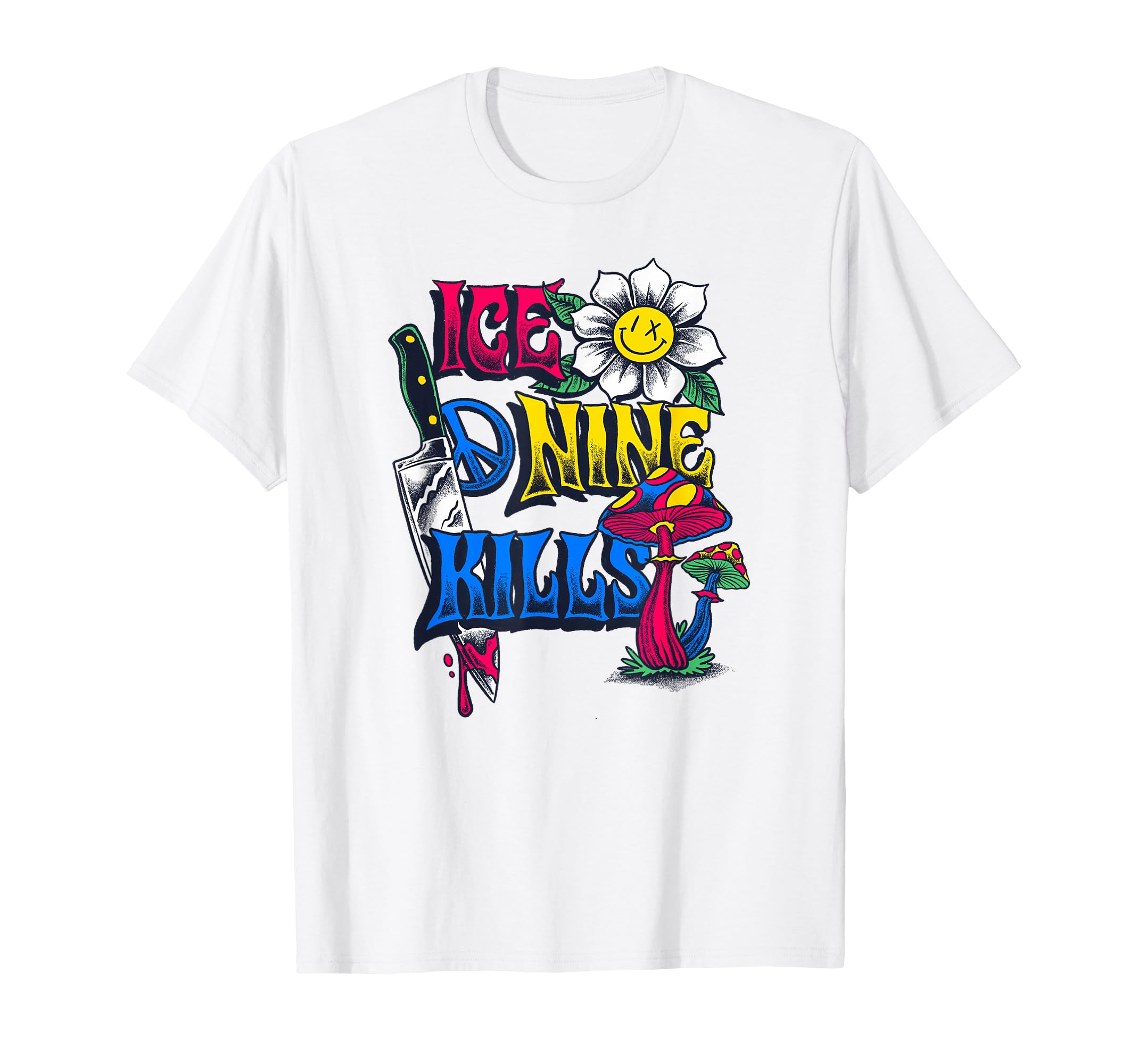 Ice Nine Kills – Flower On White T-Shirt