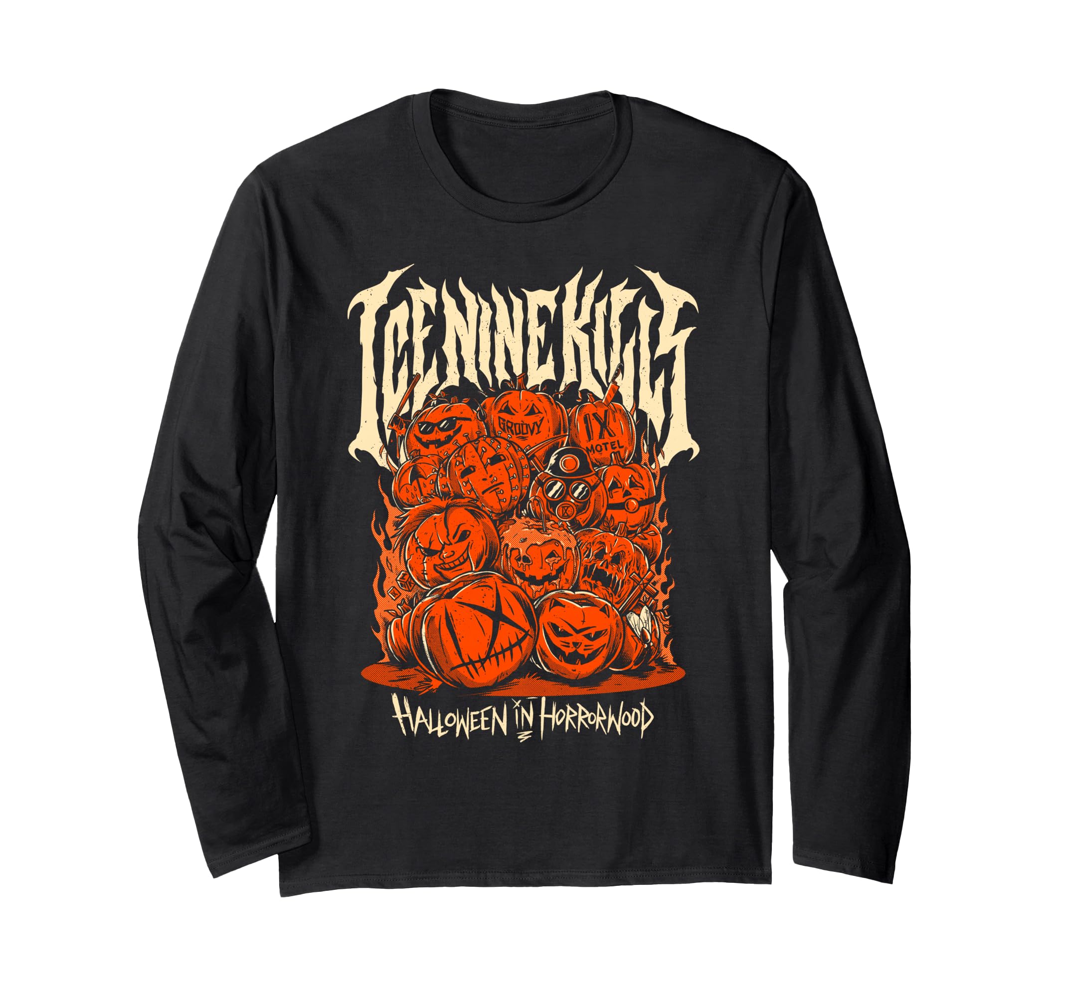 Ice Nine Kills – INK Halloween Horrorwood Long Sleeve T-Shirt