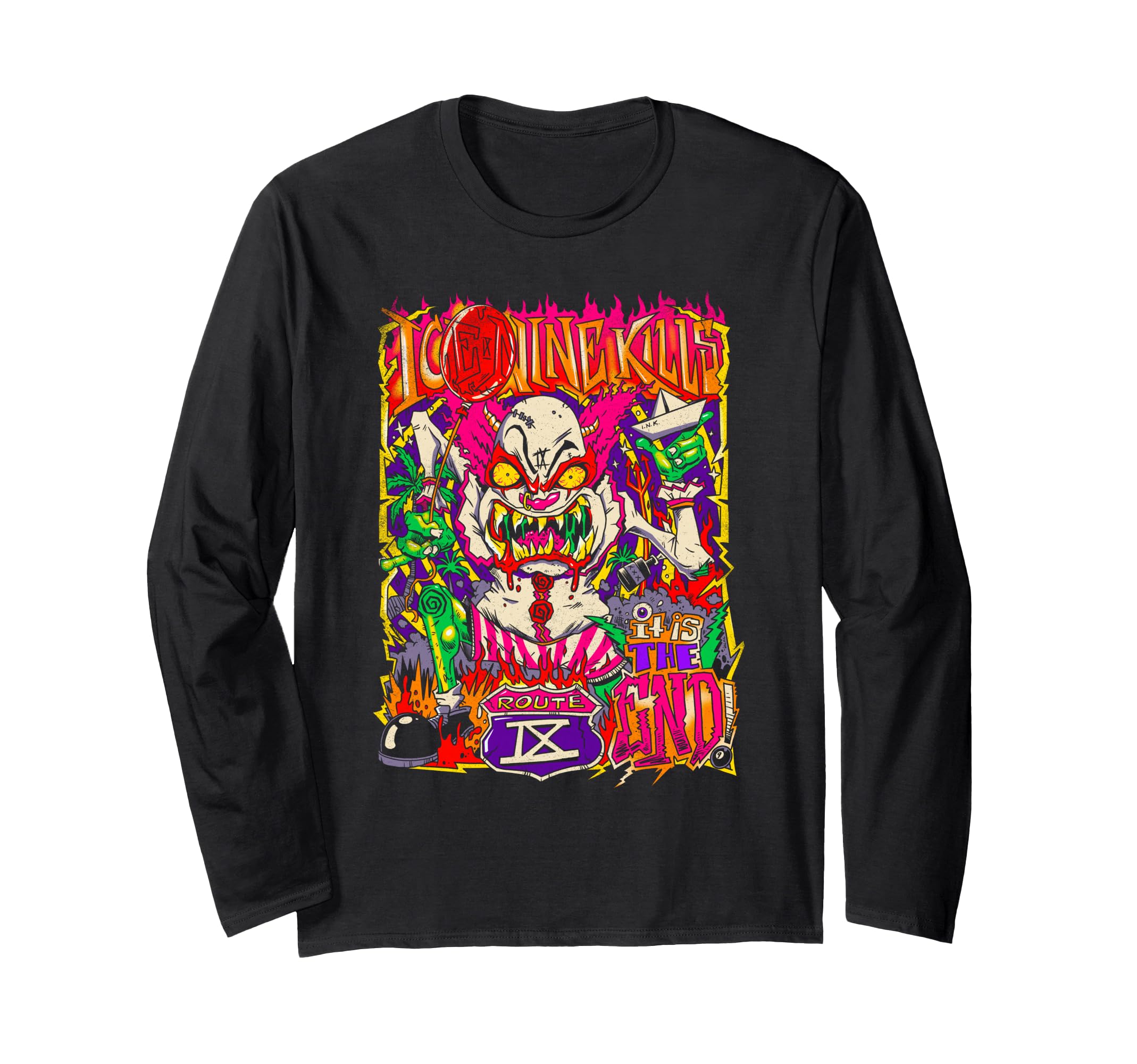 Ice Nine Kills – Zombie Clown Long Sleeve T-Shirt